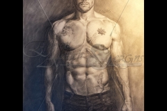 Stephen Amell as Oliver Queen 18" x 24" 2014