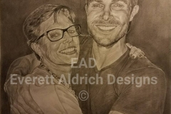 Stephen Amell and his mother 16" x 20" 2017